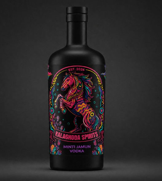 Kalaghoda Minti Jamun Gin bottle